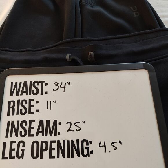 On Cloud Run On Clouds Womens Sweat Pants Joggers Size XL Black - Picture 7 of 7